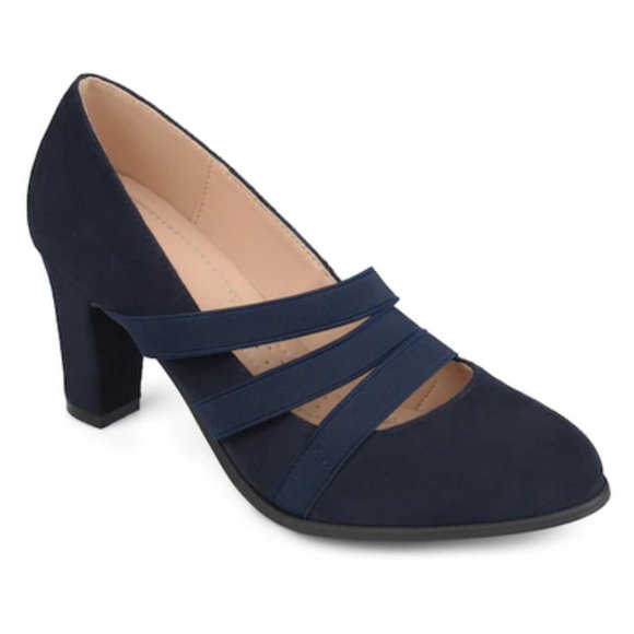 Navy Like New Journee Collection Loren Pumps - Picture 2 of 6